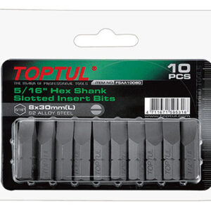 Насадка шлицевая 5/16" 1,2х6,5х30м 10шт блистер TOPTUL