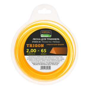 Леска ф 2.0 мм х 65 м треуг. сеч. STARTUL GARDEN