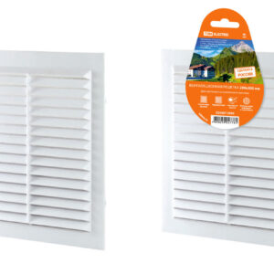 Решетка неразъемная с москитной сеткой, белая, 200х300 TDM