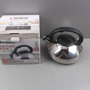 Чайник со свистком, нержавеющая сталь, 3.0 л, серия Ufo, серебристый металлик, PERFECTO LINEA уцен