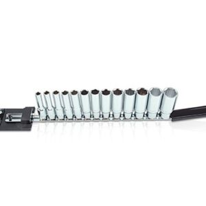 Набор головок 3/8" 7-21мм 6гр. 13шт глубок. TOPTUL
