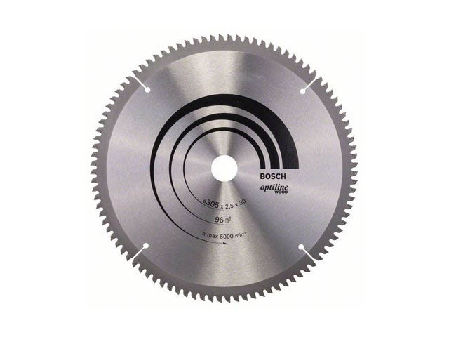 Диск пильный 305х30 мм 96 зуб. по дереву OPTILINE WOOD BOSCH