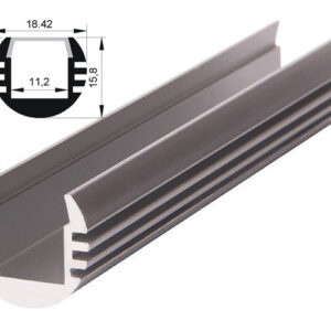 Профиль для светодиодной ленты круглый PAL 1818 (2м) JAZZWAY