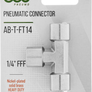 Соединение внутр. резьба 1/4" Т-образное (латунь) ECO