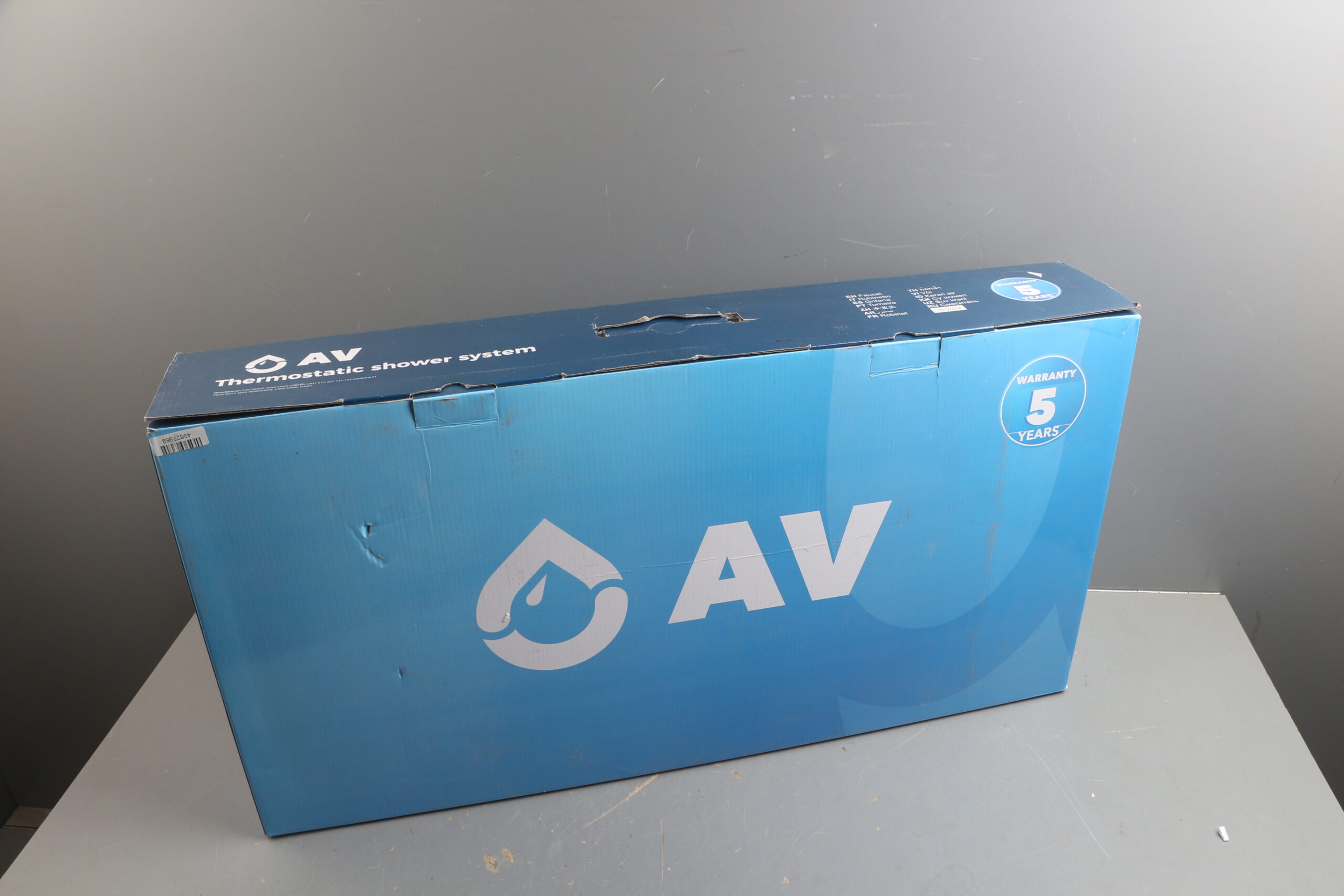 Душевая термостатическая система с изливом (Lt), серия THS хром, AV Engineering уцененный (0000396