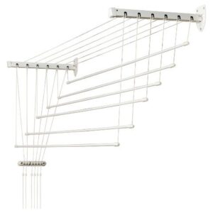 Сушилка для белья алюминиевая 1,6 м, 6 стержней, универсальная лифт, PERFECTO LINEA