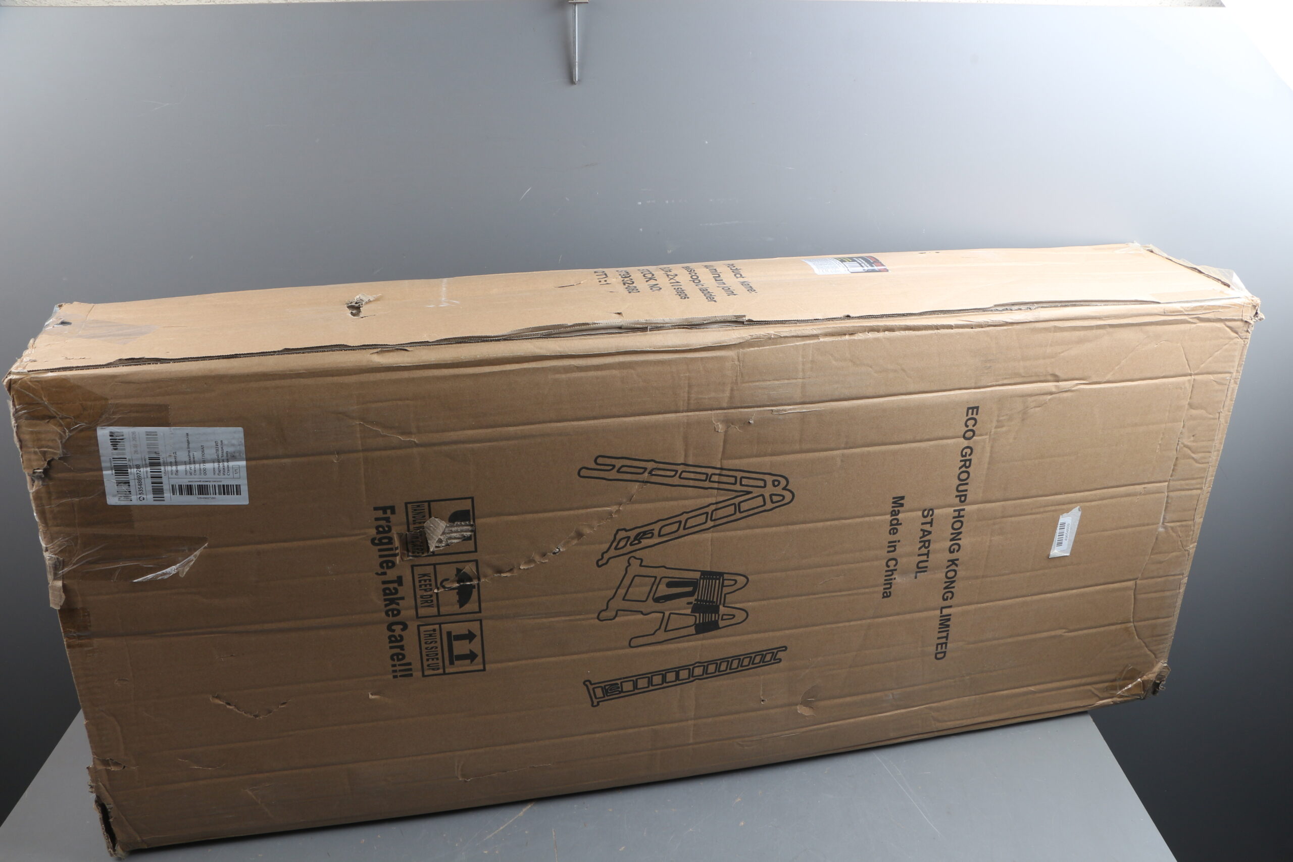 Лестница телескопическая 2-х секц. алюм. 410/820см, 2х10ступ. 28,8кг BLACK LINE STARTUL (ST9932-08