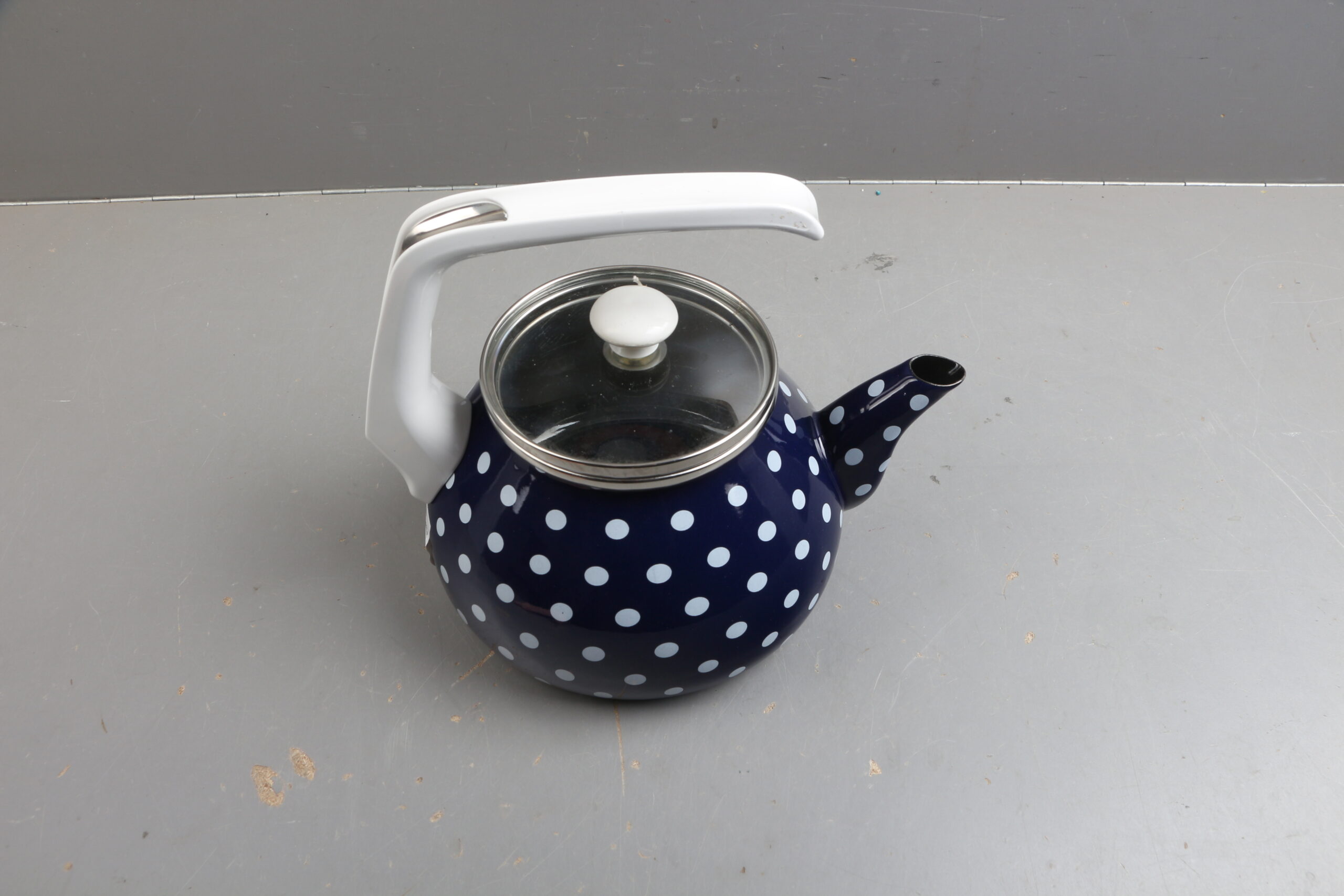 Чайник стальной эмалированный, 2.2 л, серия Горошек, PERFECTO LINEA уцененный (0161282403)