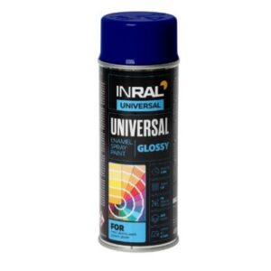 Краска-эмаль аэроз. универсальная синий темный INRAL 400мл (5002)