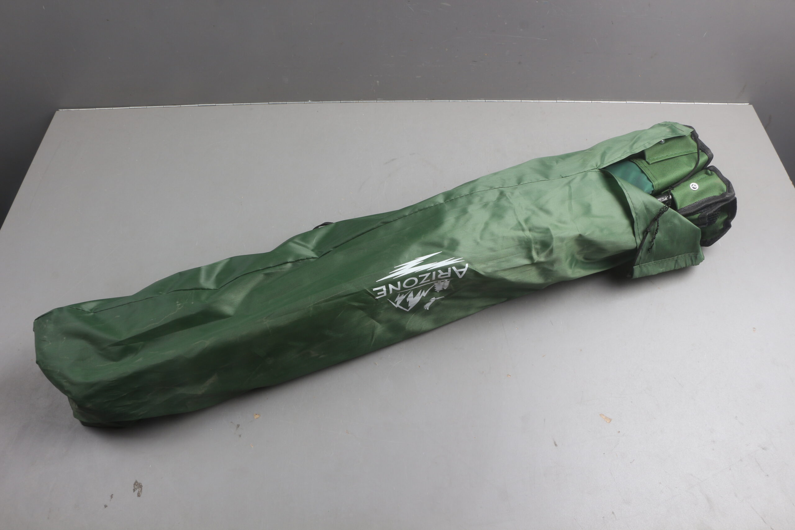 Кресло складное кемпинговое с держателем для бутылок + чехол, зеленое, серия Coyote, ARIZONE уцене