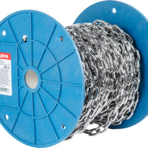 Цепь сварная короткозвенная М4 нерж.сталь (А2), DIN 766 (бухта 25м) STARFIX