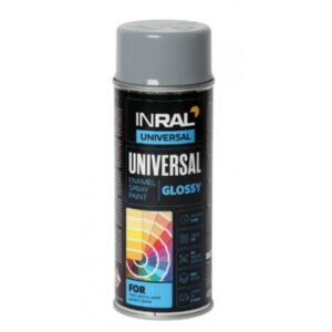 Краска-эмаль аэроз. универсальная серый светлый INRAL 400мл (7046)