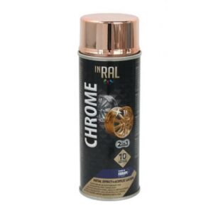Лак декоративный акриловый медный INRAL CHROME METAL EFFECT+ 400мл