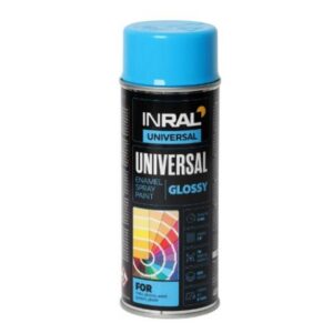 Краска-эмаль аэроз. универсальная голубой светлый INRAL 400мл (5012)