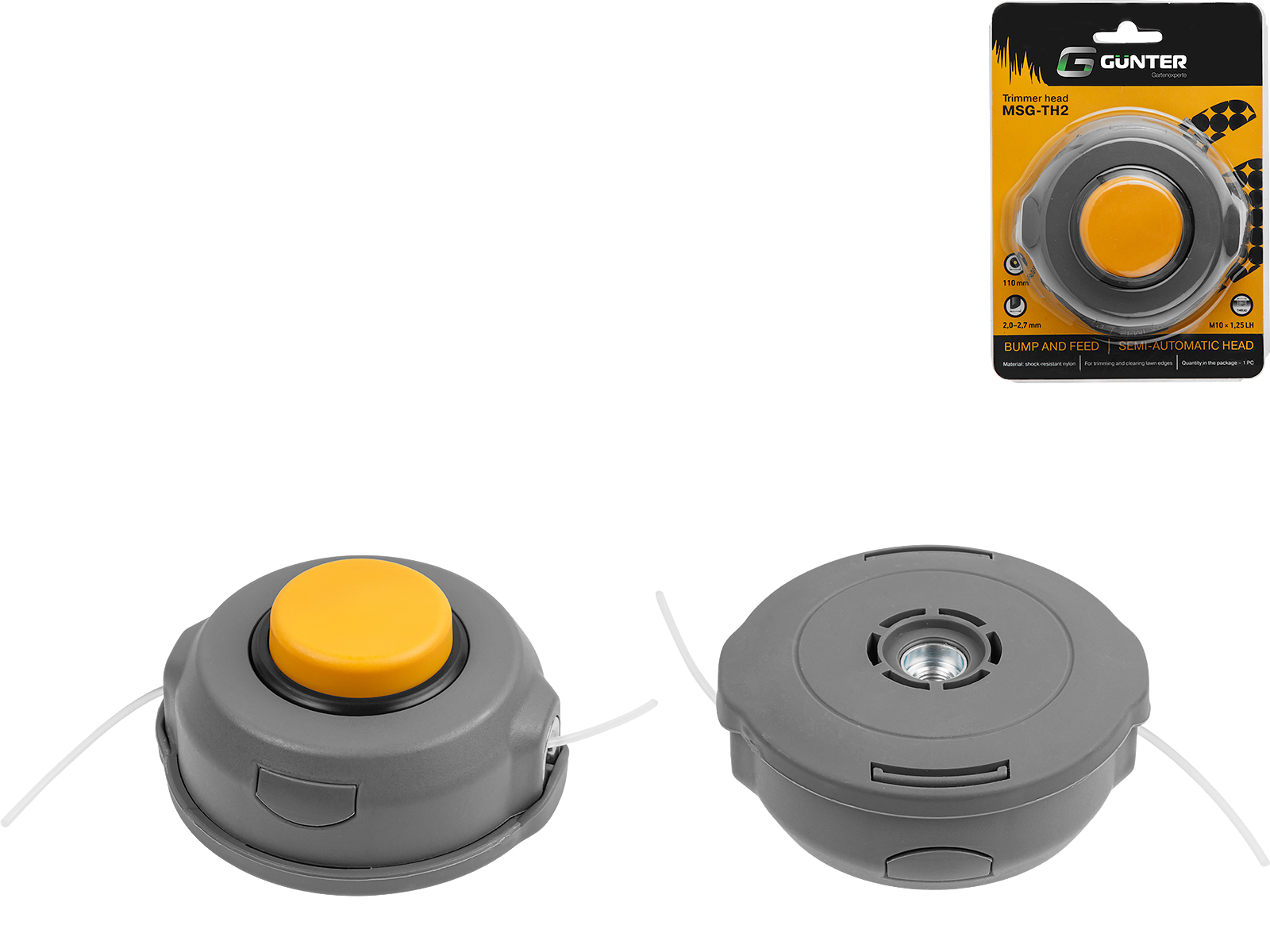Головка триммерная GUNTER MSG-TH2 полуавт., блистер