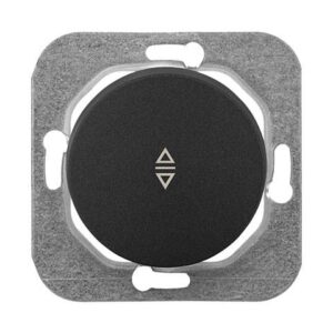 Выключатель 1 клав. проходной (cкрытый, 10А) графит, Прованс, Bylectrica