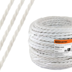Ретро провод "Эко" 3х1,5 витой, белый, (50м) TDM