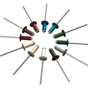 Заклепка вытяжная 3.2х8 мм алюминий/сталь, RAL 5005 (250 шт в пласт. конт.) STARFIX