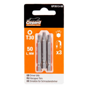 Насадка TORX T30 50мм  3шт GEPARD (GP3513-50)