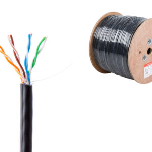 Кабель витая пара U/UTP Cat5E 4х2х24AWG (0.51мм) 305м, медь, наруж. (PE) Юпитер