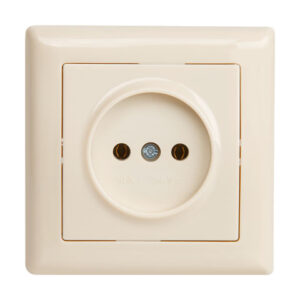 Розетка 1-ая (скрытая, б/з) кремовая, DARIA, MUTLUSAN