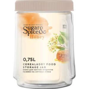 Банка для сыпучих продуктов Honey 0,75 л, латте, SUGAR&SPICE