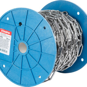 Цепь сварная длиннозвенная М4 нерж.сталь (А2), DIN 763 (бухта 25м) STARFIX