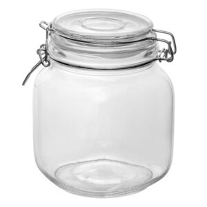 Банка для сыпучих продуктов стеклянная WECKER (Веккер) 1000 мл, PERFECTO LINEA