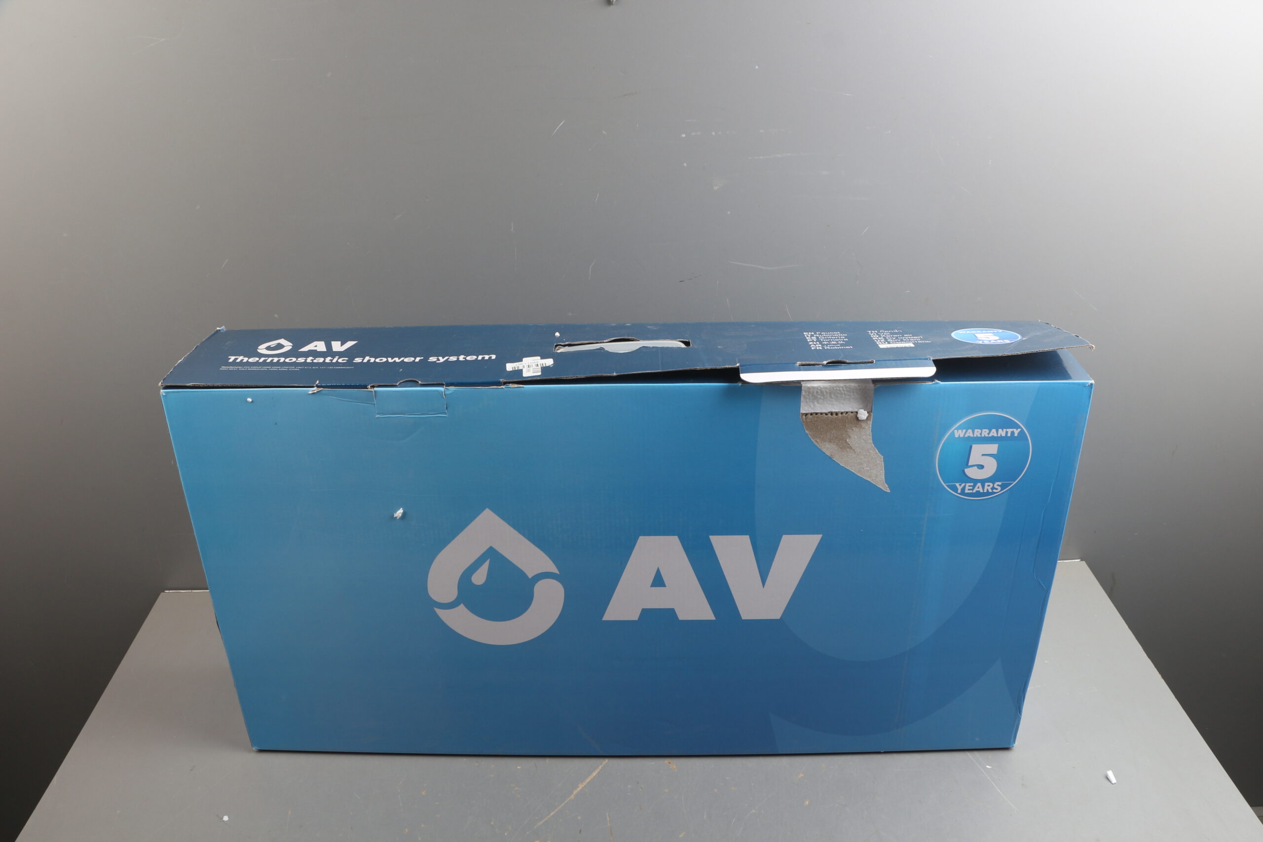 Душевая термостатическая система с изливом (Lt), серия THS хром, AV Engineering уцененный (0009080