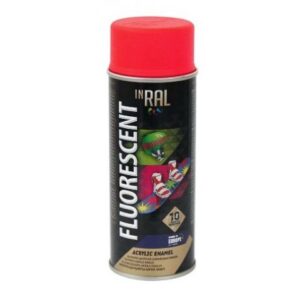 Краска-эмаль аэроз. флуоресцентная красный INRAL 400мл