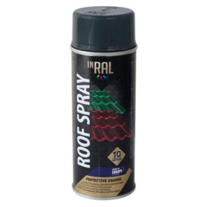 Краска-эмаль аэроз. для металл. конструкций серый антрацит INRAL 400мл (7016)