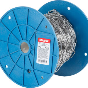 Цепь сварная длиннозвенная М2 нерж.сталь (А2), DIN 763 (бухта 50м) STARFIX