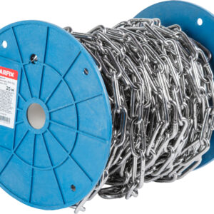 Цепь сварная длиннозвенная М5 нерж.сталь (А2), DIN 763 (бухта 25м) STARFIX