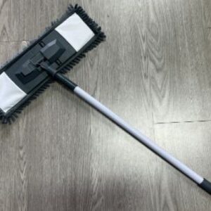 Швабра для пола с насадкой из шенилла, серая, PERFECTO LINEA