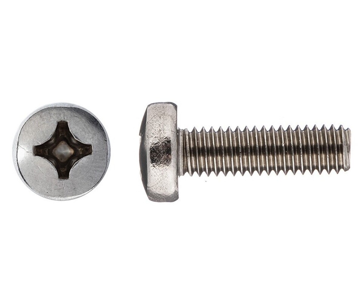 Винт М3х40 мм полусфера, нерж. сталь (А2), DIN 7985 (50 шт в зип-локе) STARFIX