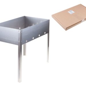 Мангал сборный "Эконом" в г/коробке (400х250х400х0,4толщ), PERFECTO LINEA
