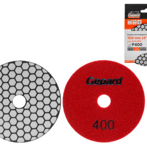 Алмазный гибкий шлифкруг "Черепашка" 100мм P400 сух. GEPARD (GP5023-400)