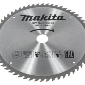 Диск пильный 260х30х2,6 мм 60 зуб. по дереву  MAKITA