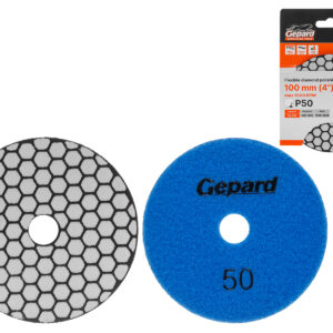 Алмазный гибкий шлифкруг "Черепашка" 100мм P50 сух. GEPARD (GP5023-50)