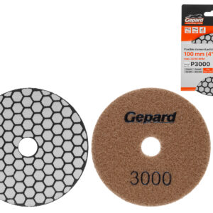 Алмазный гибкий шлифкруг "Черепашка" 100мм P3000 сух. GEPARD (GP5023-3000)