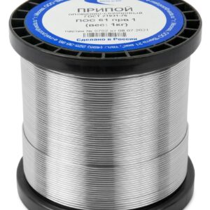 Припой ПОС 61 проволока, катушка ф1мм (1кг)