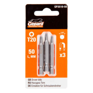 Насадка TORX T20 50мм  3шт GEPARD (GP3510-50)