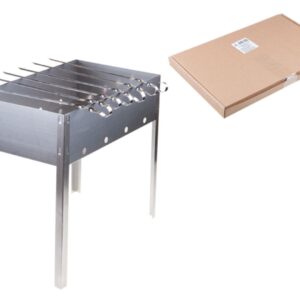 Мангал сборный "Эконом" с шампурами в г/карт.кор.(400х250 х400х0,4толщ,6 шамп.угол.), PERFECTO LIN