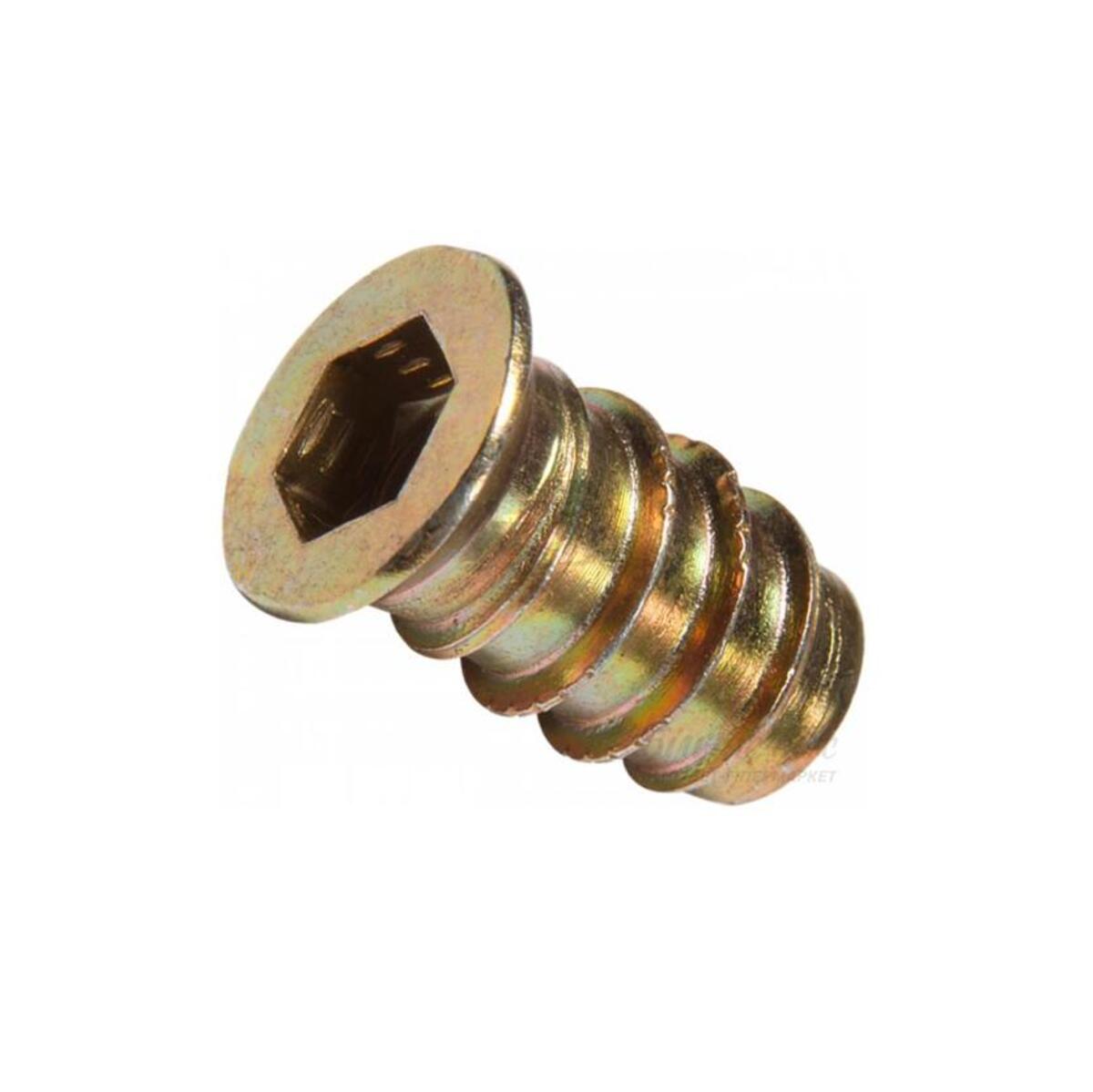 Гайка-футорка мебельная М6х10х13 (20 шт в зип-локе) STARFIX