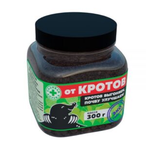 Средство для отпугивания кротов, землероек, полевок (гранулы) 300 г