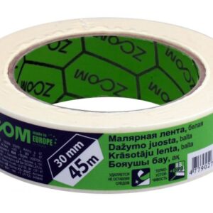 Лента малярная 30ммх45м ZOOM, белая