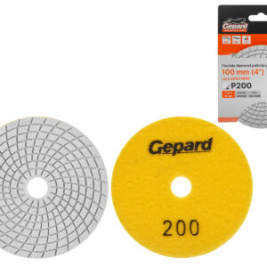 Алмазный гибкий шлифкруг "Черепашка" 100мм P200 мокр. GEPARD (GP5022-200)