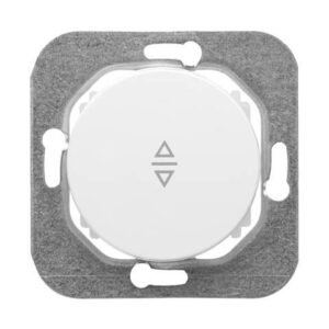 Выключатель 1 клав. проходной (cкрытый, 10А) белый, Прованс, Bylectrica