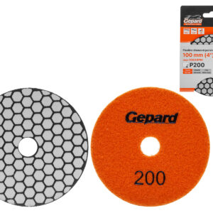 Алмазный гибкий шлифкруг "Черепашка" 100мм P200 сух. GEPARD (GP5023-200)