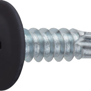 Саморез 4.2х19 мм с прессшайбой, цинк, со сверлом, RAL 9005 (12000 шт в коробе) STARFIX